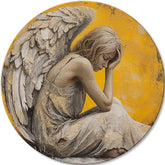 Okrúhle obrazy s akrylom Krídla pokoja | rôzne rozmery | rôzne rozmery